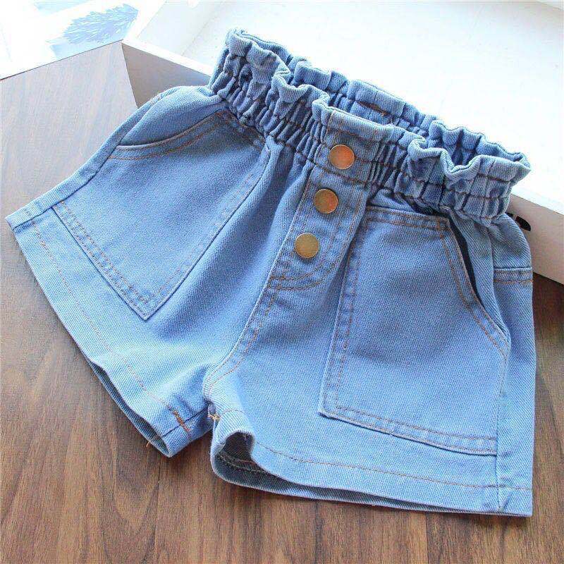 Cubs Lane girls denim shorts summer new styles for big kids baby girls