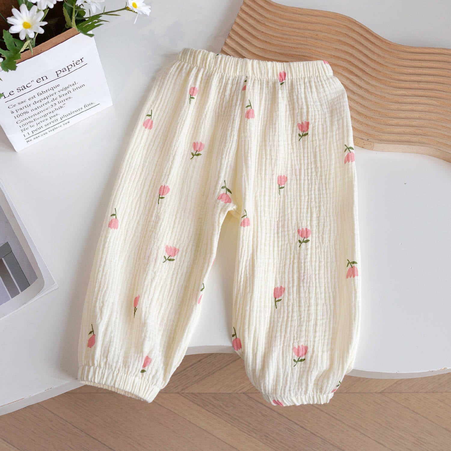 Cubs Lane floral trousers baby girl air-conditioning pants bloomers summer leggings pants