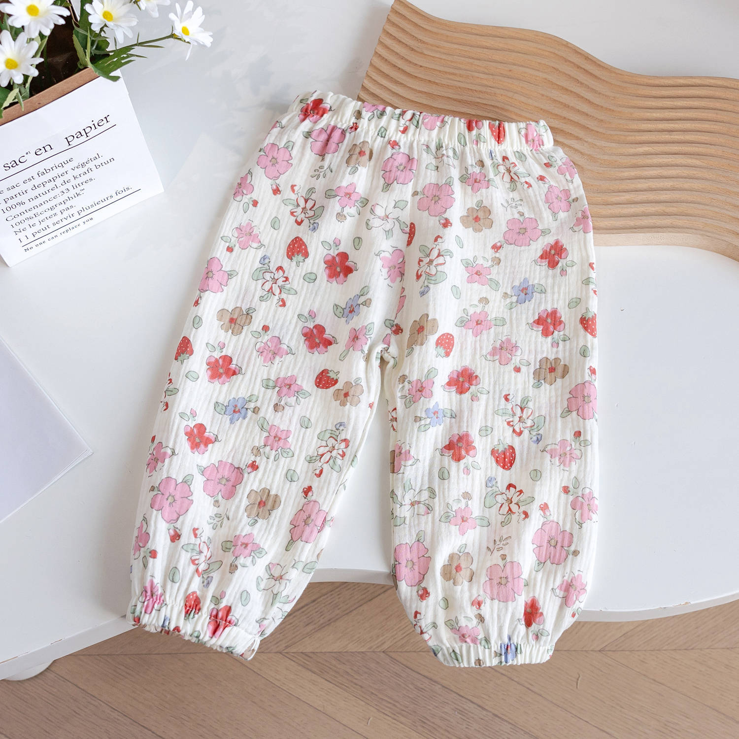 Cubs Lane floral trousers baby girl air-conditioning pants bloomers summer leggings pants