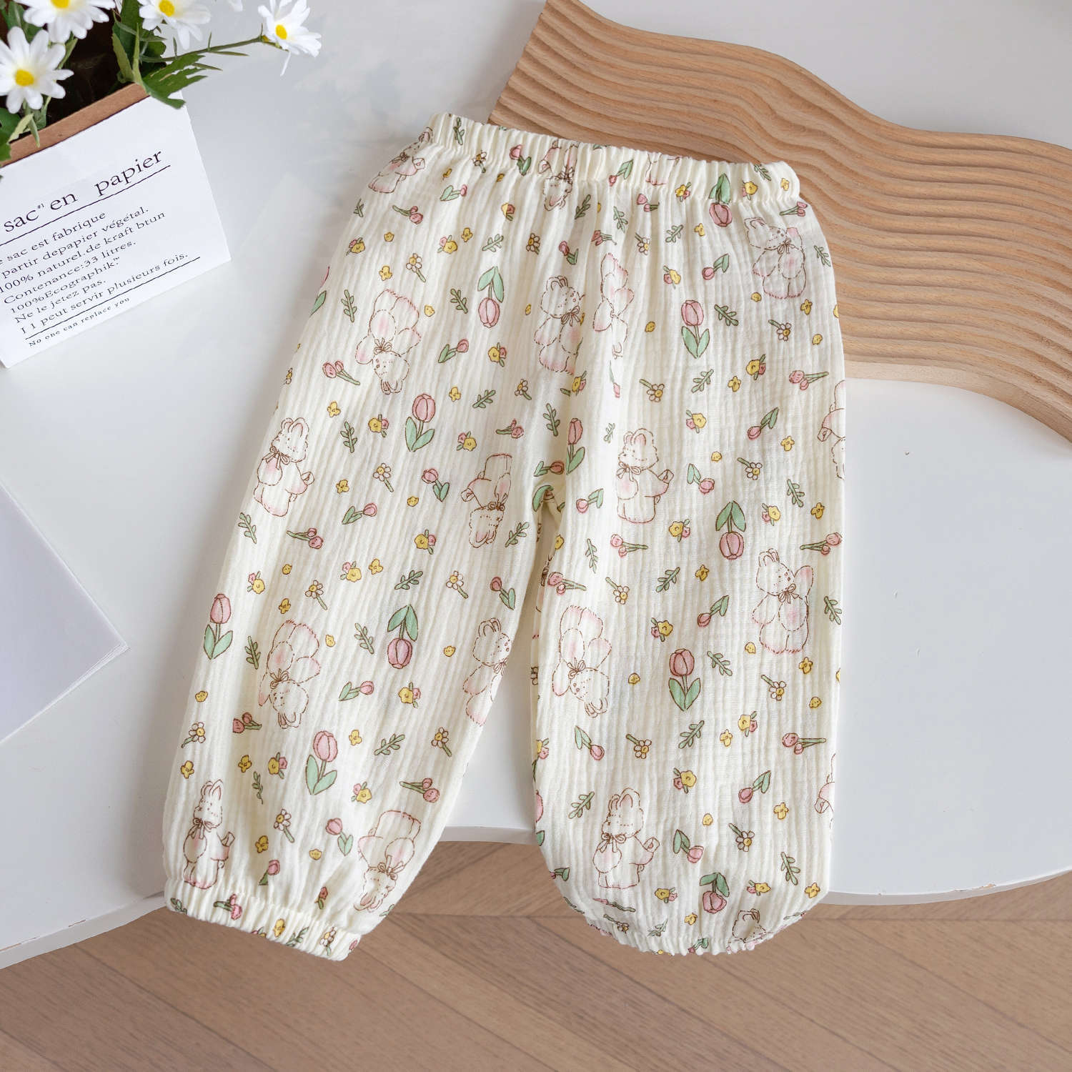 Cubs Lane floral trousers baby girl air-conditioning pants bloomers summer leggings pants