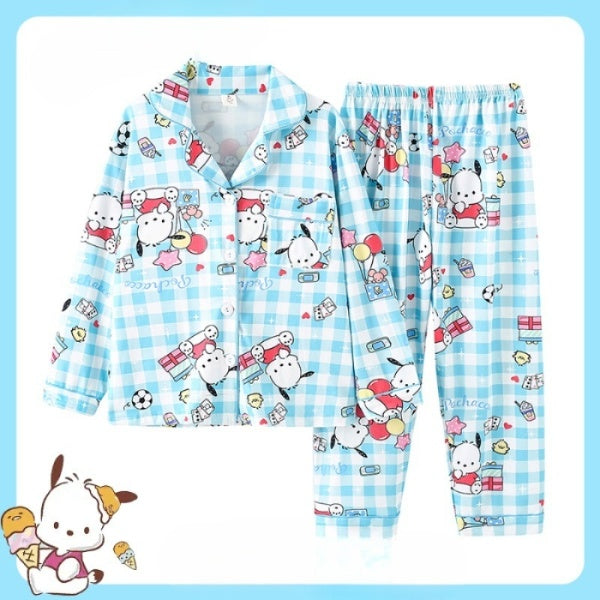 Cubs Lane new girls pajamas spring and autumn long-sleeved pure cotton