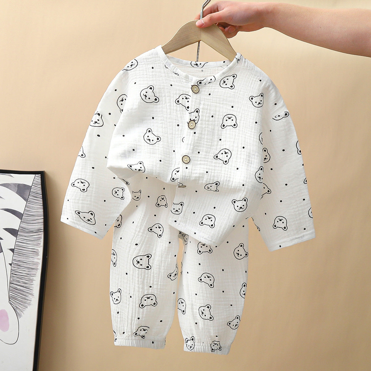 Cubs Lane cotton children's home clothes double-layer baby pure cotton