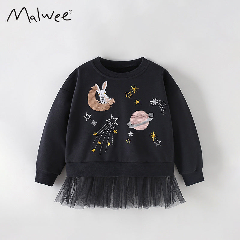 Cubs Lane mawlee Girls Winterwear autumn and winter new style casual round neck