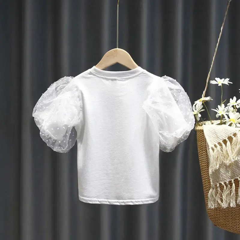 Cubs Lane puff sleeve t-shirt baby cotton bottoming shirt