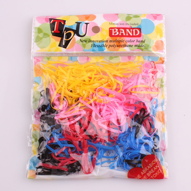 Cubs Lane children's bag disposable high elastic rainbow small rubber band