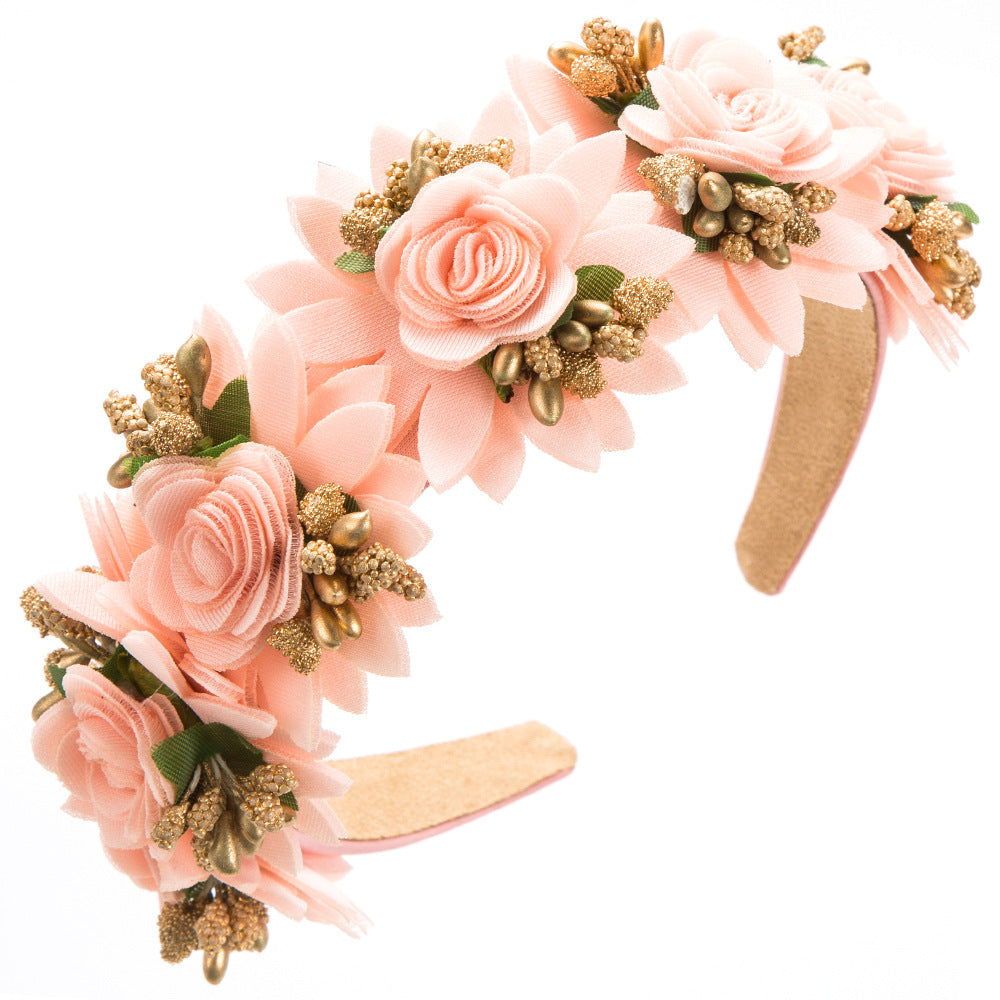 Cubs Lane flower headband personality fashionable sweet street shooting flower hair