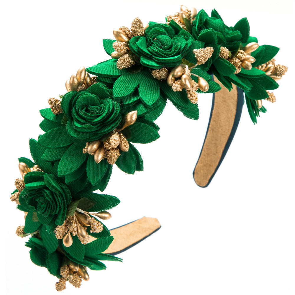 Cubs Lane flower headband personality fashionable sweet street shooting flower hair