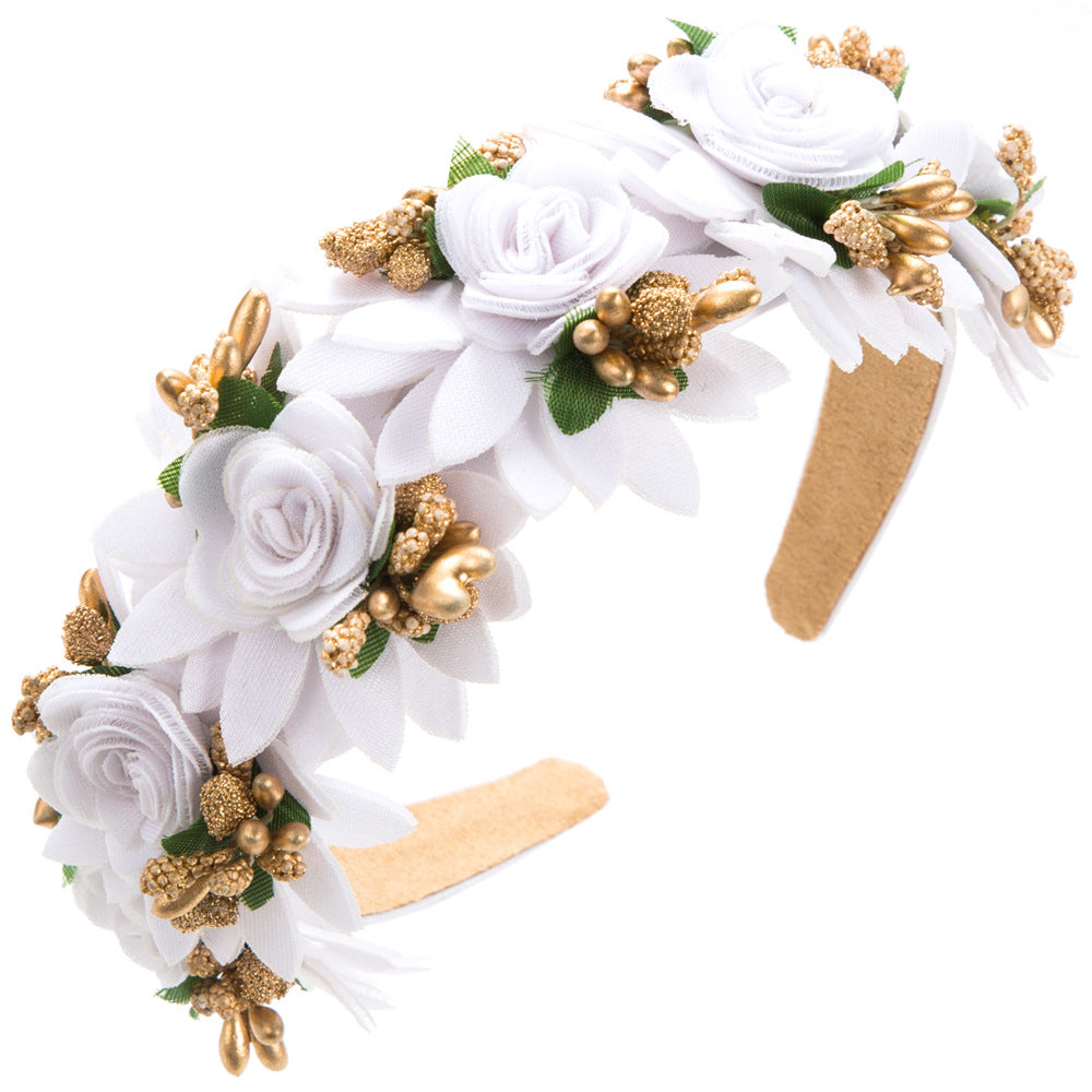 Cubs Lane flower headband personality fashionable sweet street shooting flower hair