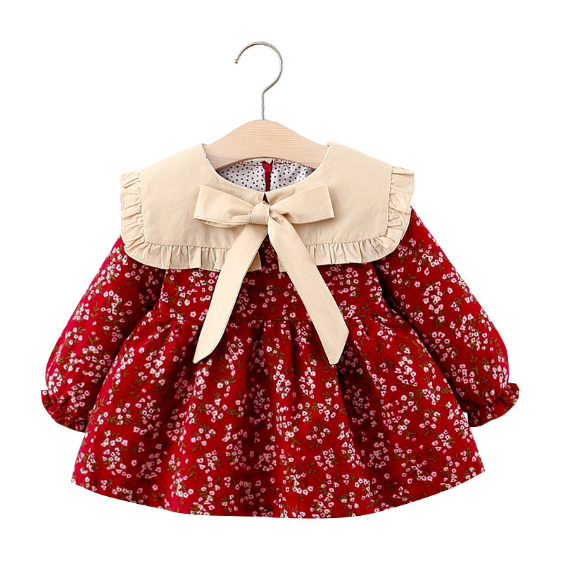 Cubs Lane new baby girl skirt fashion girl floral dress European and American style