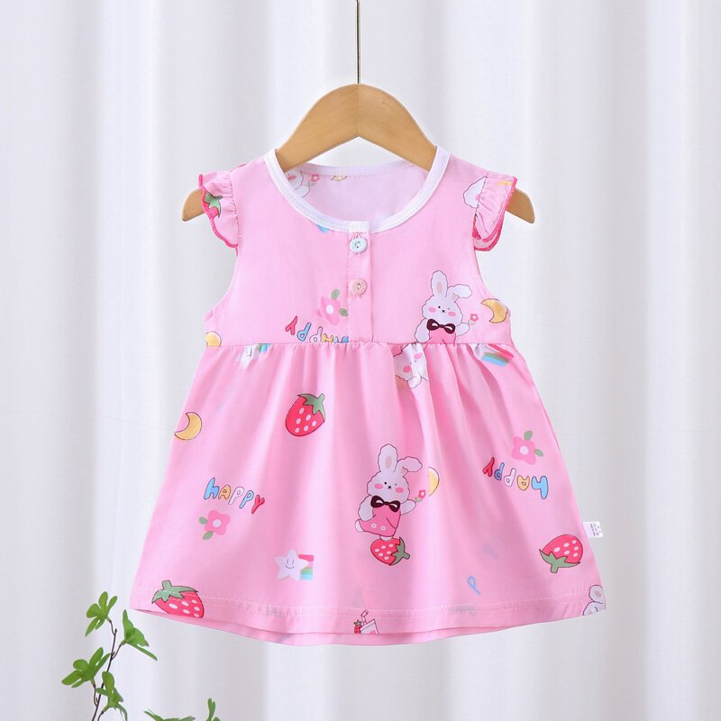 Cubs Lane Baby girl summer dress thin cotton silk