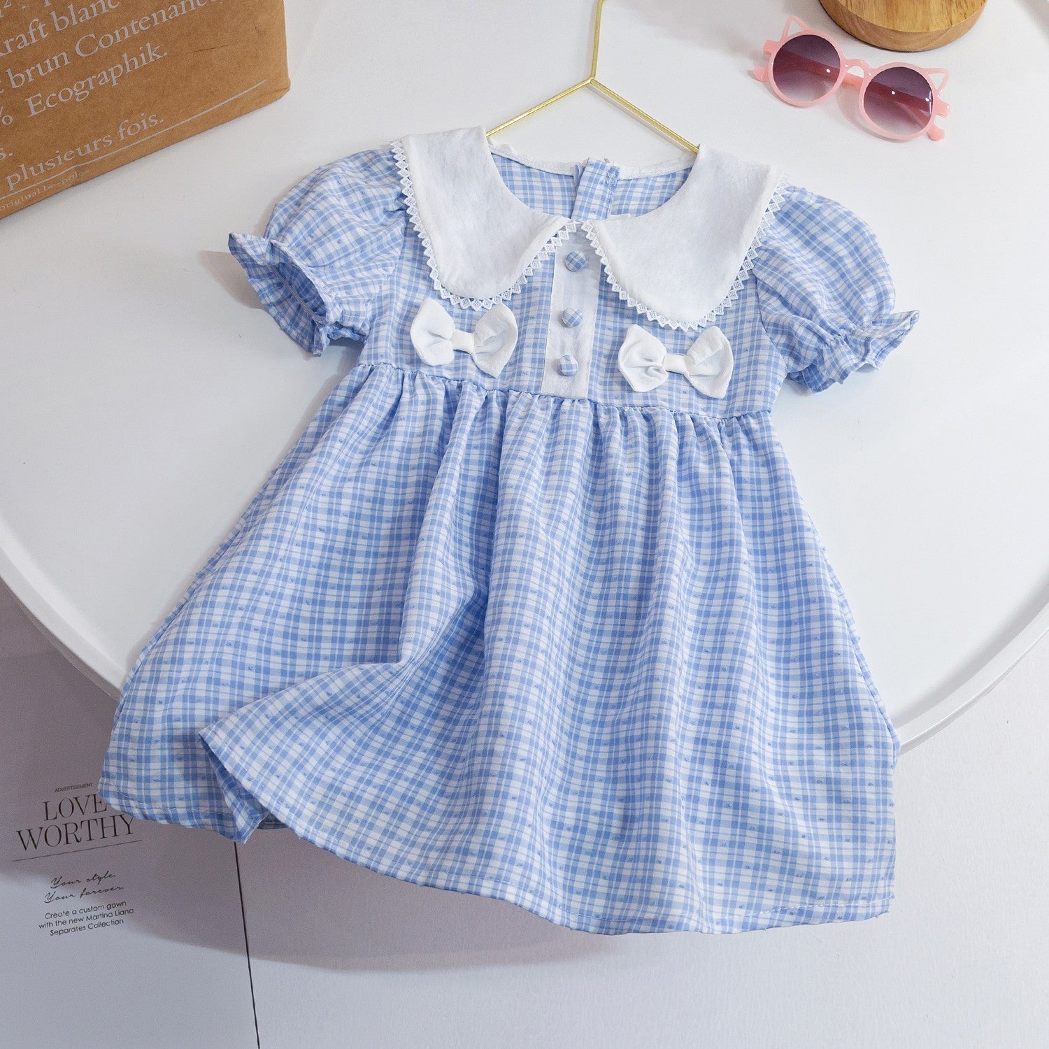 Cubs Lane stylish baby girl dresses princess dresses mid-length