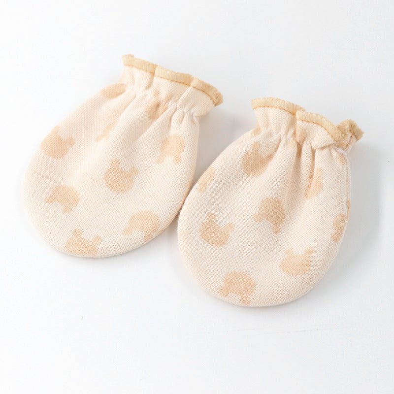 Cubs Lane Unisex Beige Solid 1 Pair of Mittens