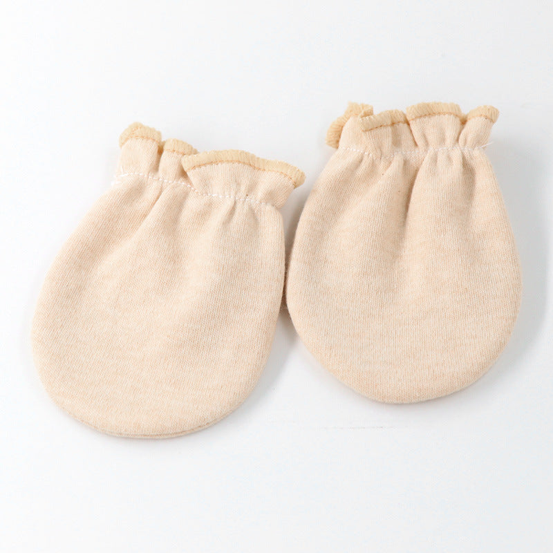 Cubs Lane Unisex Beige Solid 1 Pair of Mittens