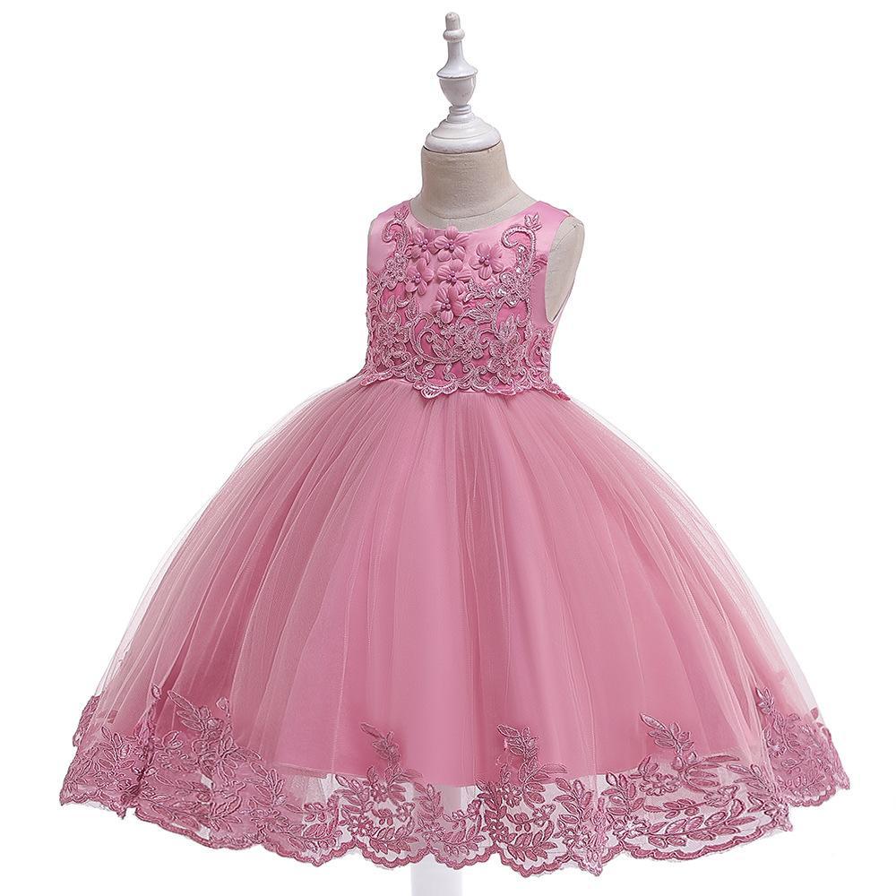 Cubs Lane Party Wear Pink Dresses For Girls