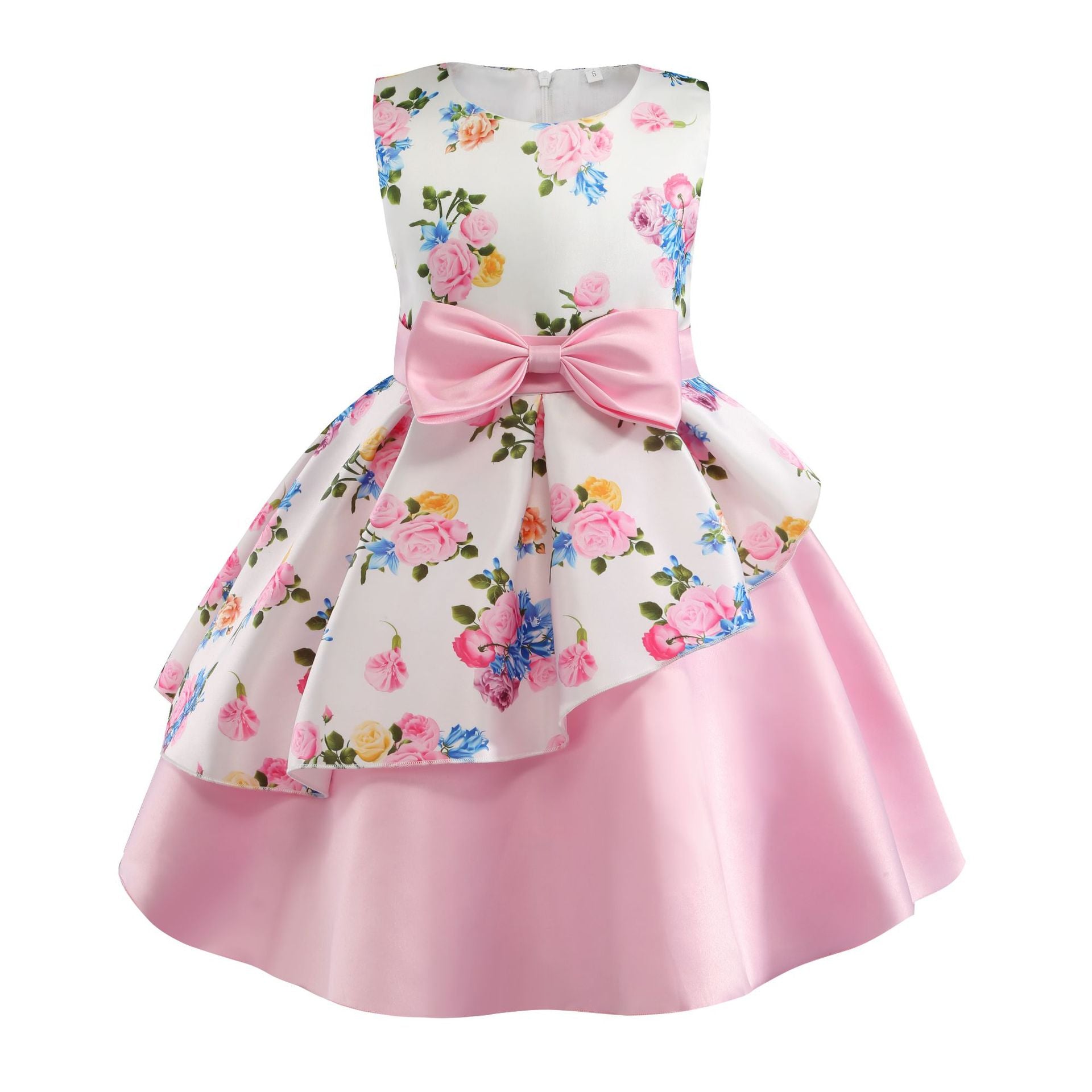 Cubs Lane Party Wear Pink Dress For Girls