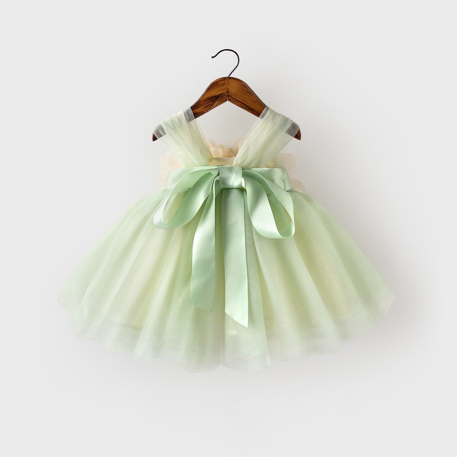 Cubs Lane Party Wear Green Color  Dress For Girls