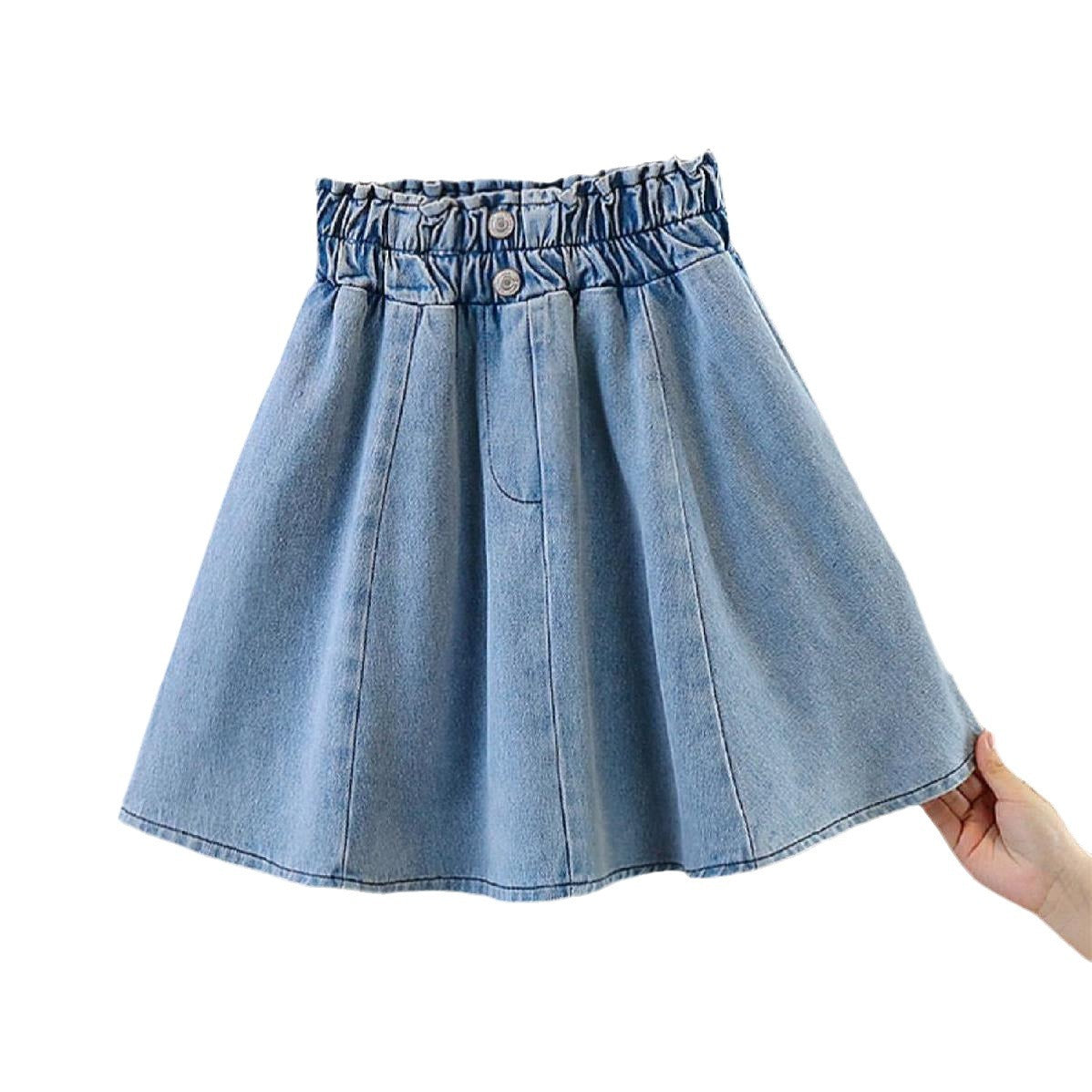 Cubs Lane new denim skirt spring autumn summer big children's skirt