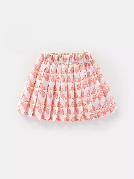 Cubs Lane Girls pleated skirt new floral skirt spring and summer