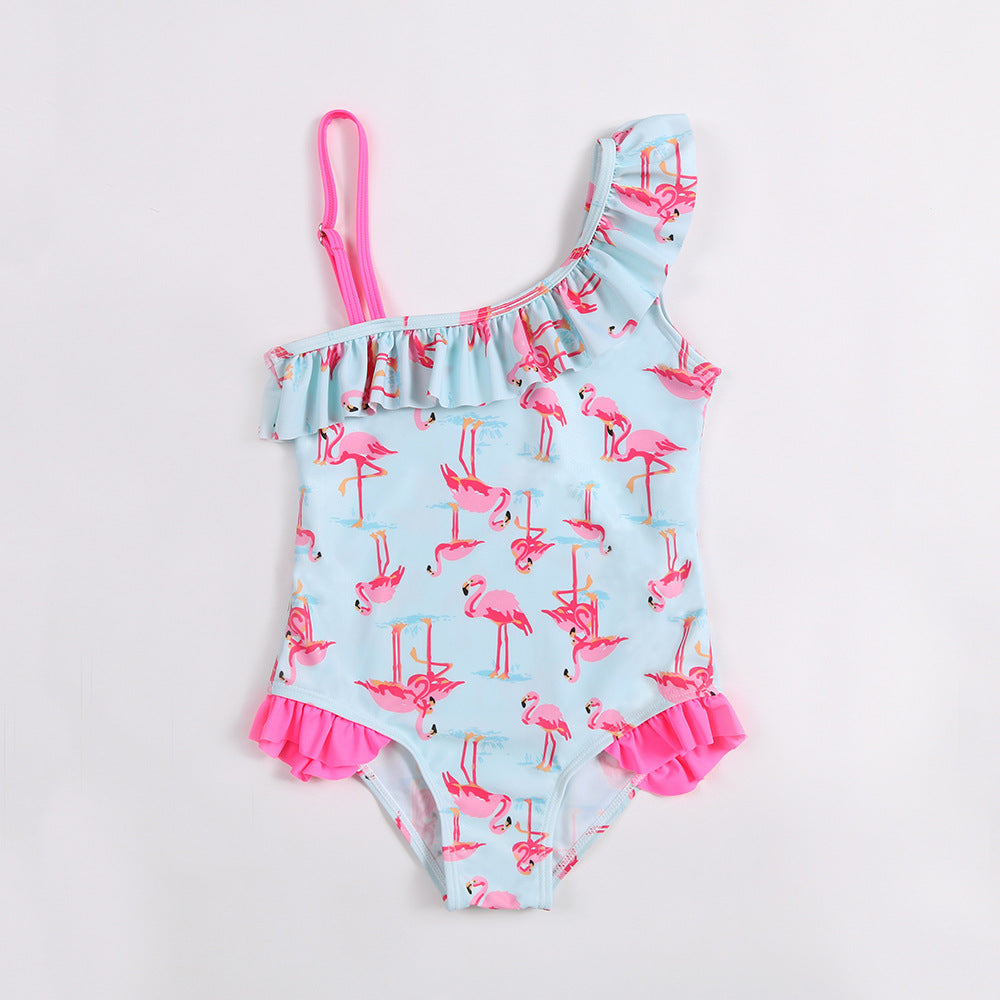 Cubs Lane  new swimsuits sweet and cute children's toddler girl one-piece swimsuit