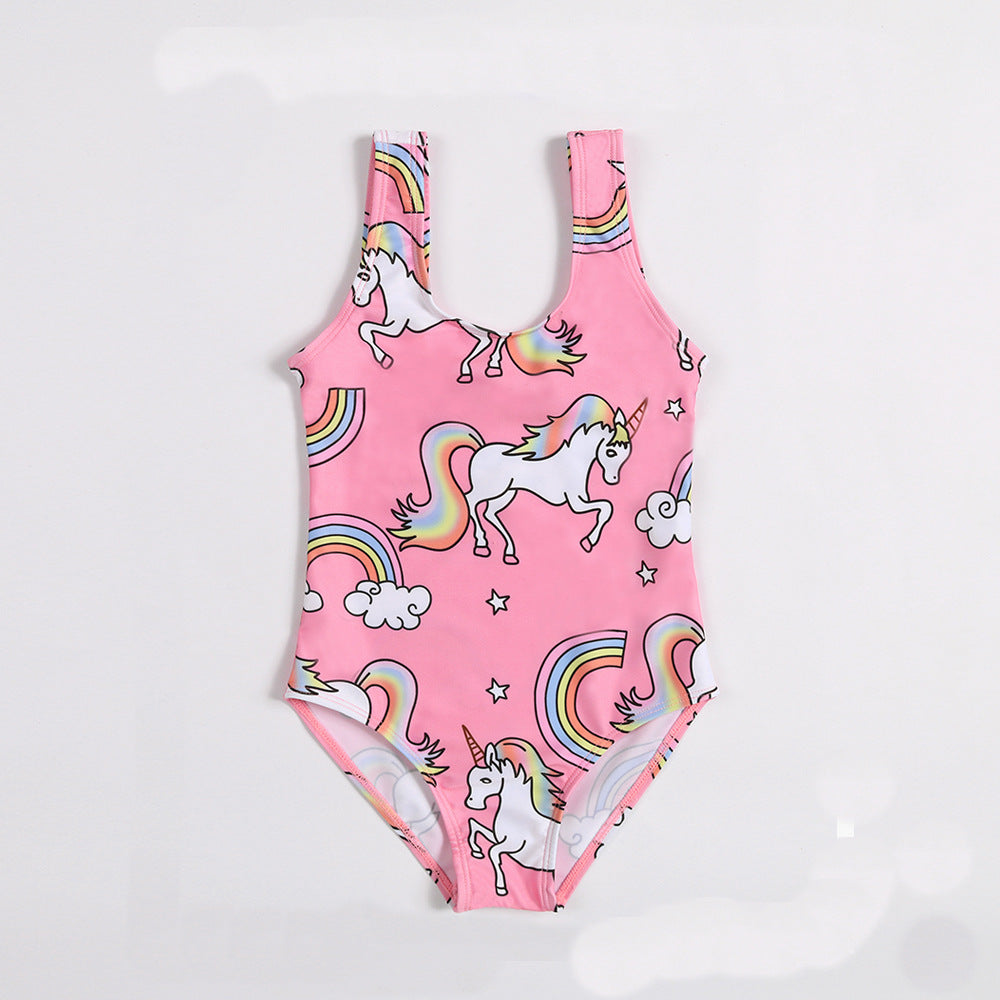 Cubs Lane  new swimsuits sweet and cute children's toddler girl one-piece swimsuit