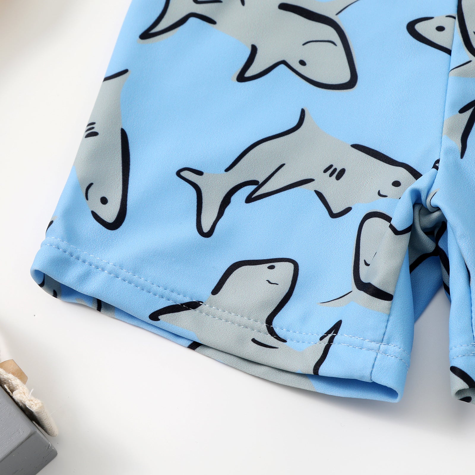 Cubs Lane boys' split suit dolphin print short-sleeved boxer shorts swimsuit