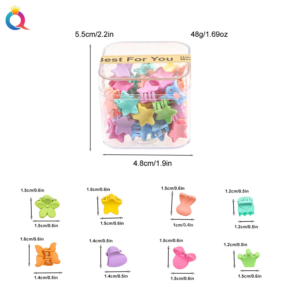 Cubs Lane Qiyue candy color hairpin small hairpin box color braided small hair clip