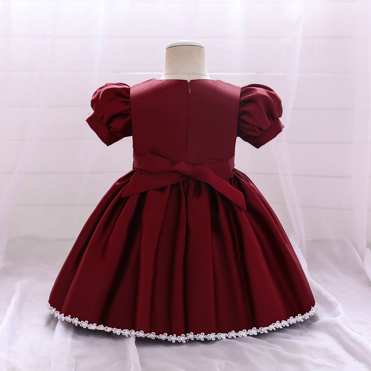 Cubs Lane Party Wear Marron Dress For Girls